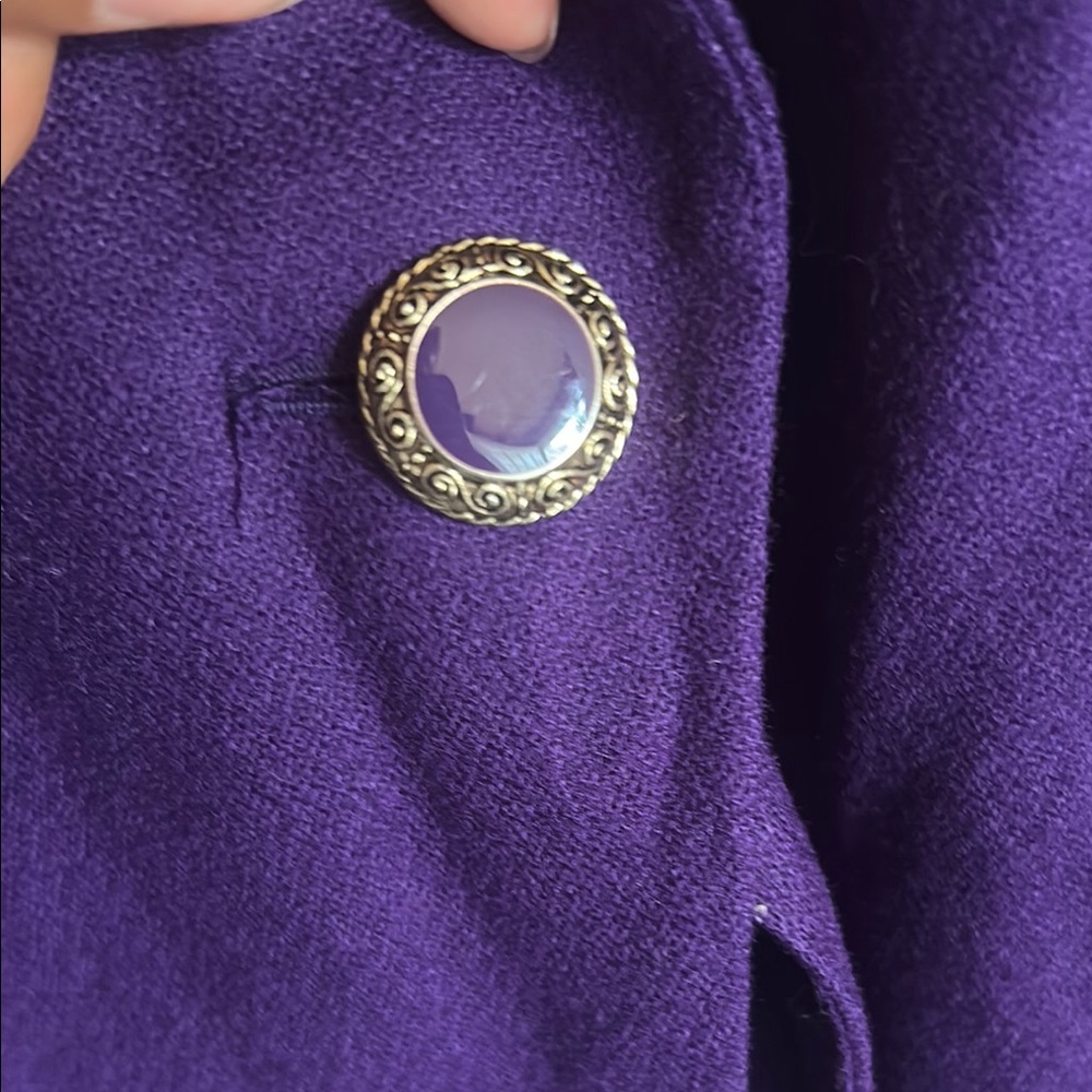 Pendleton Purple Blazer Structured Suit Jacket - image 4